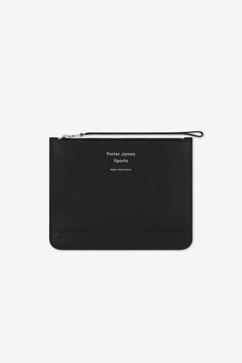 バッグ PORTER LEATHER POUCH バッグ PORTER LEATHER POUCH Porter-Yoshida & Co. SAC POUCH - BLACK