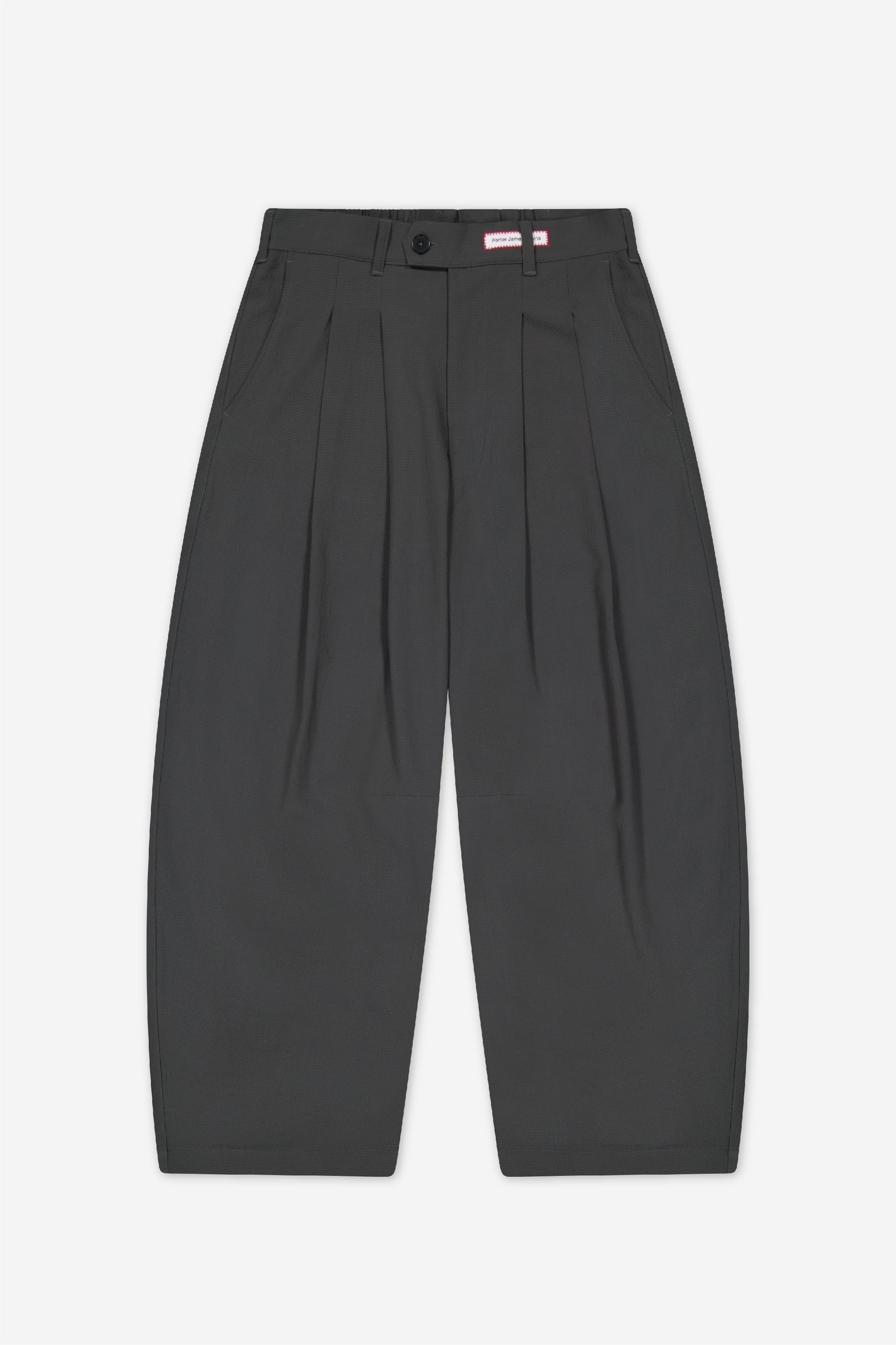Dart-Knee Pleated Trousers