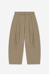Dart-Knee Pleated Trousers