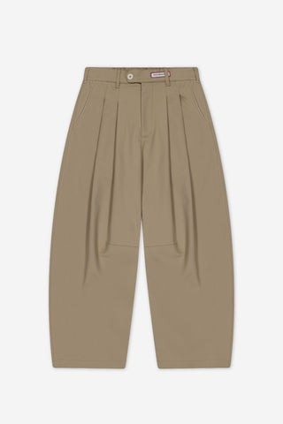 Dart-Knee Pleated Trousers