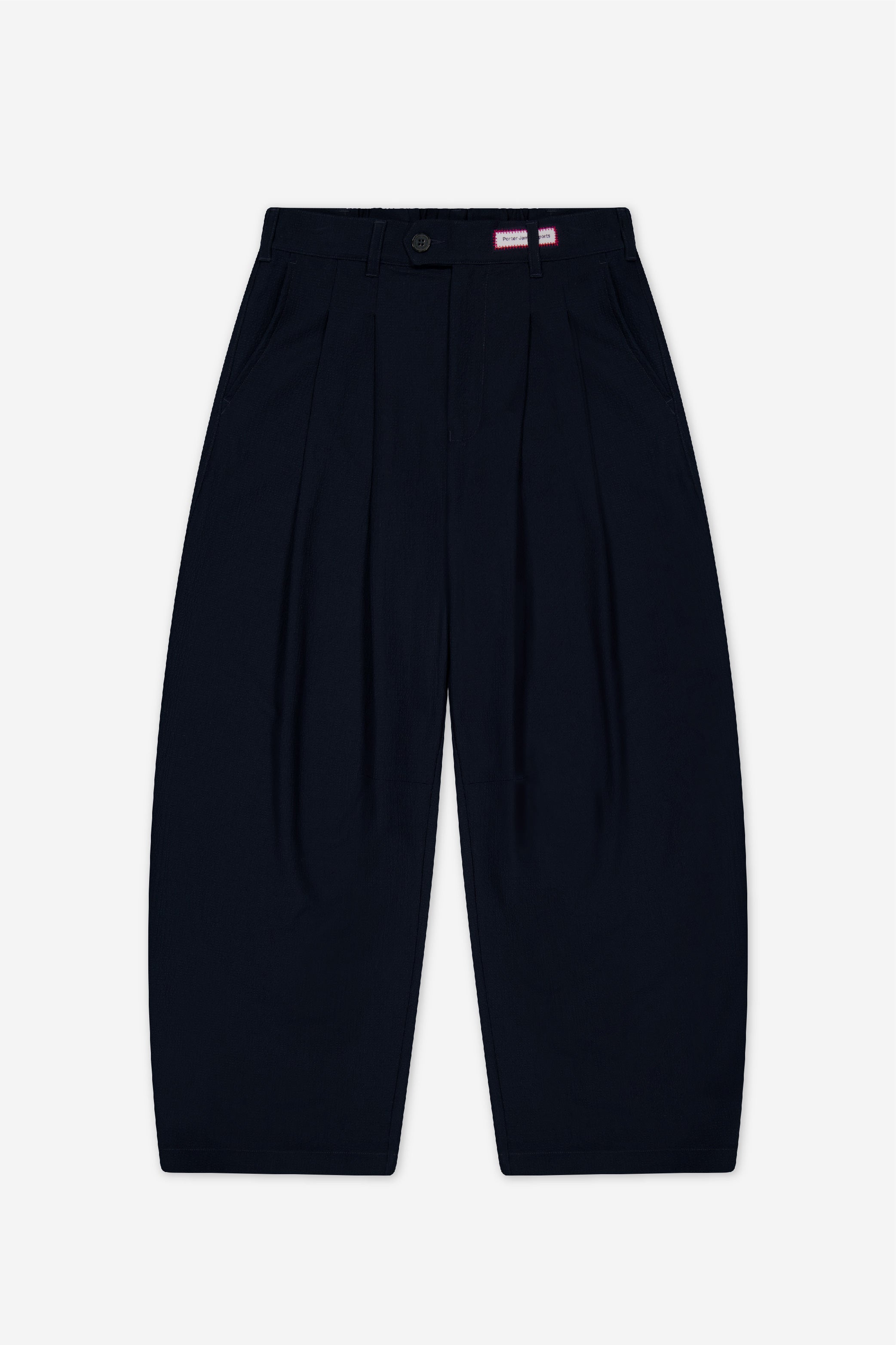 Dart-Knee Pleated Trousers