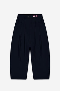 Dart-Knee Pleated Trousers