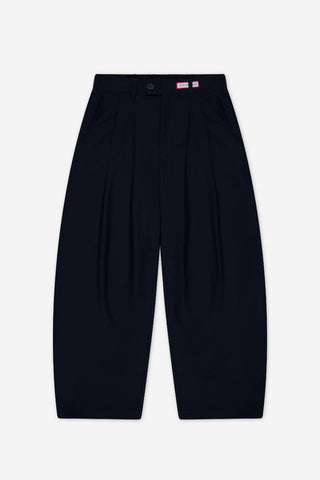 Dart-Knee Pleated Trousers