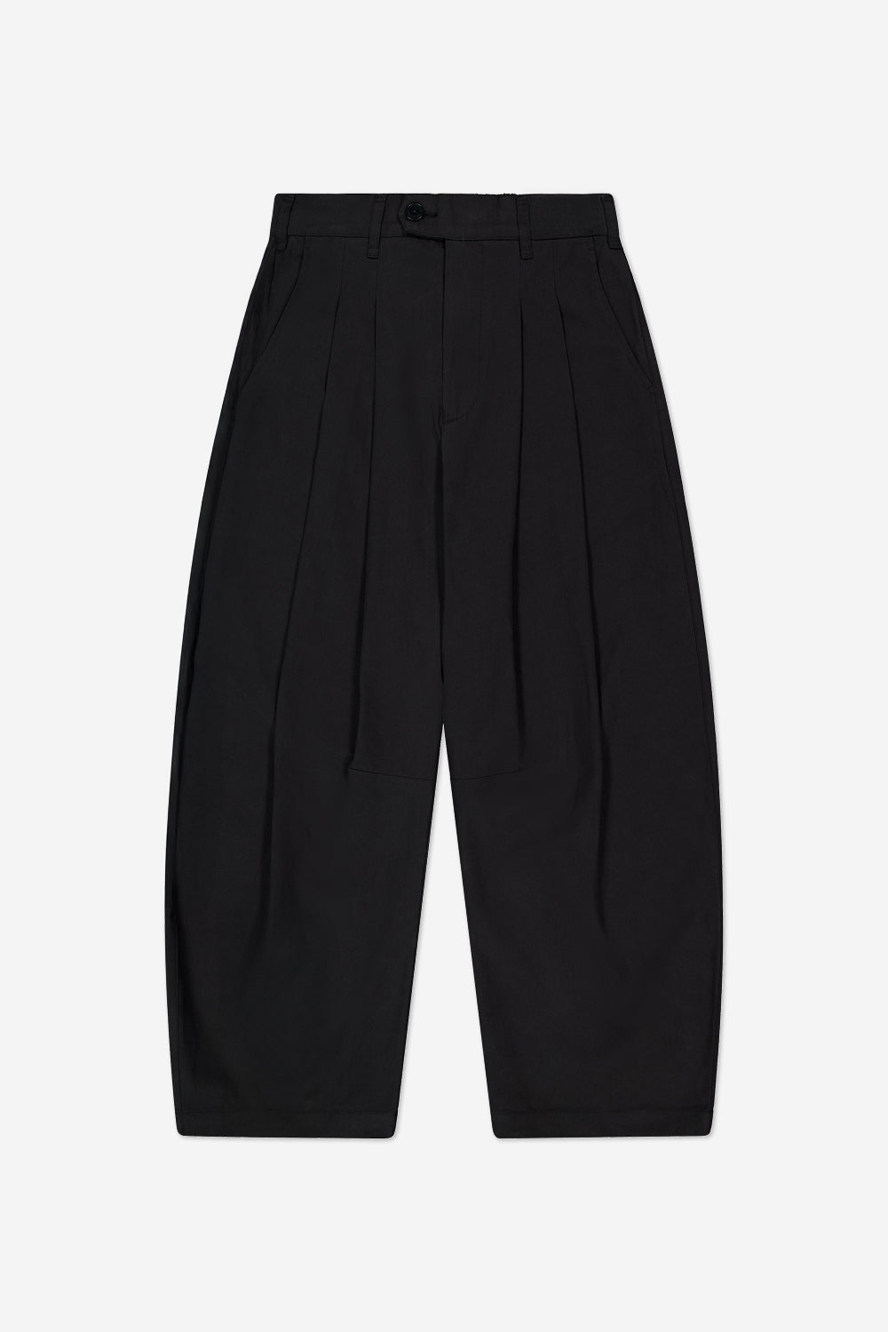 Dart-Knee Pleated Trousers