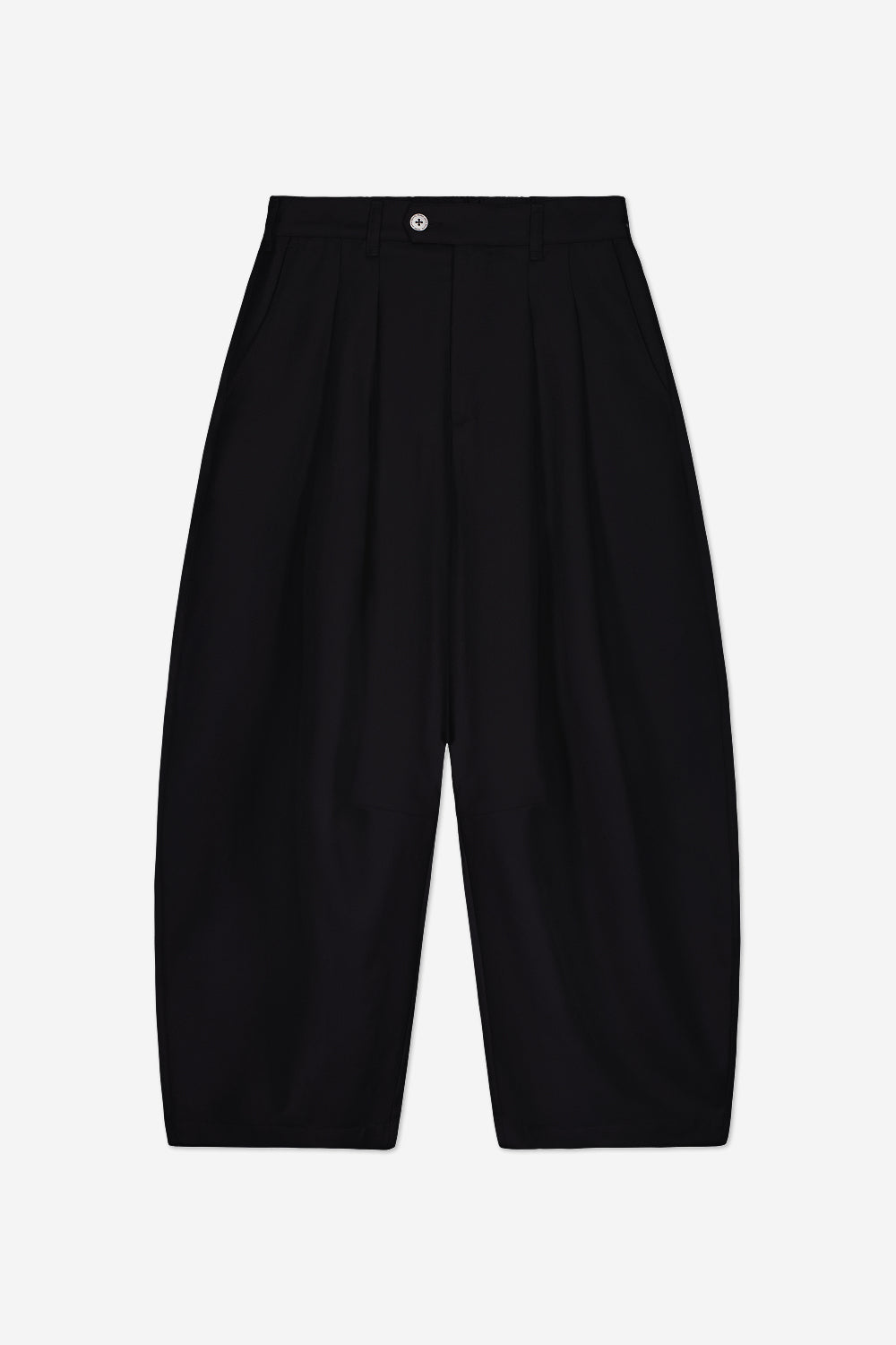 Dart-Knee Pleated Trousers