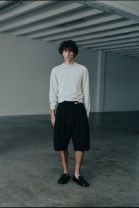 Double-Pleated Shorts