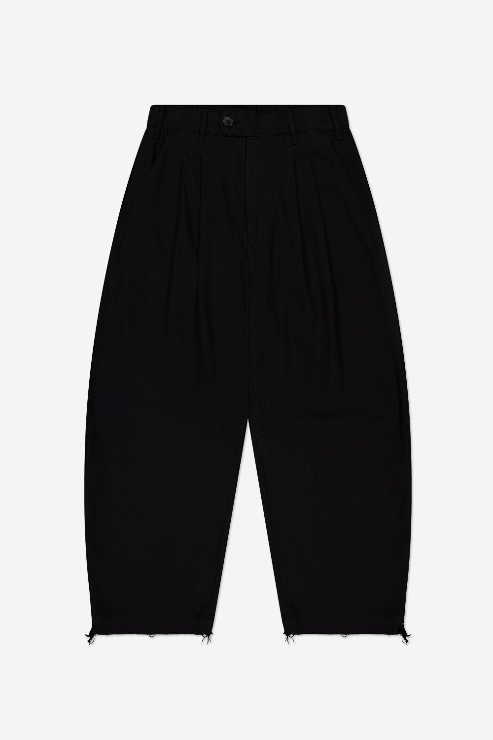 Dart-Knee Pleated Trousers