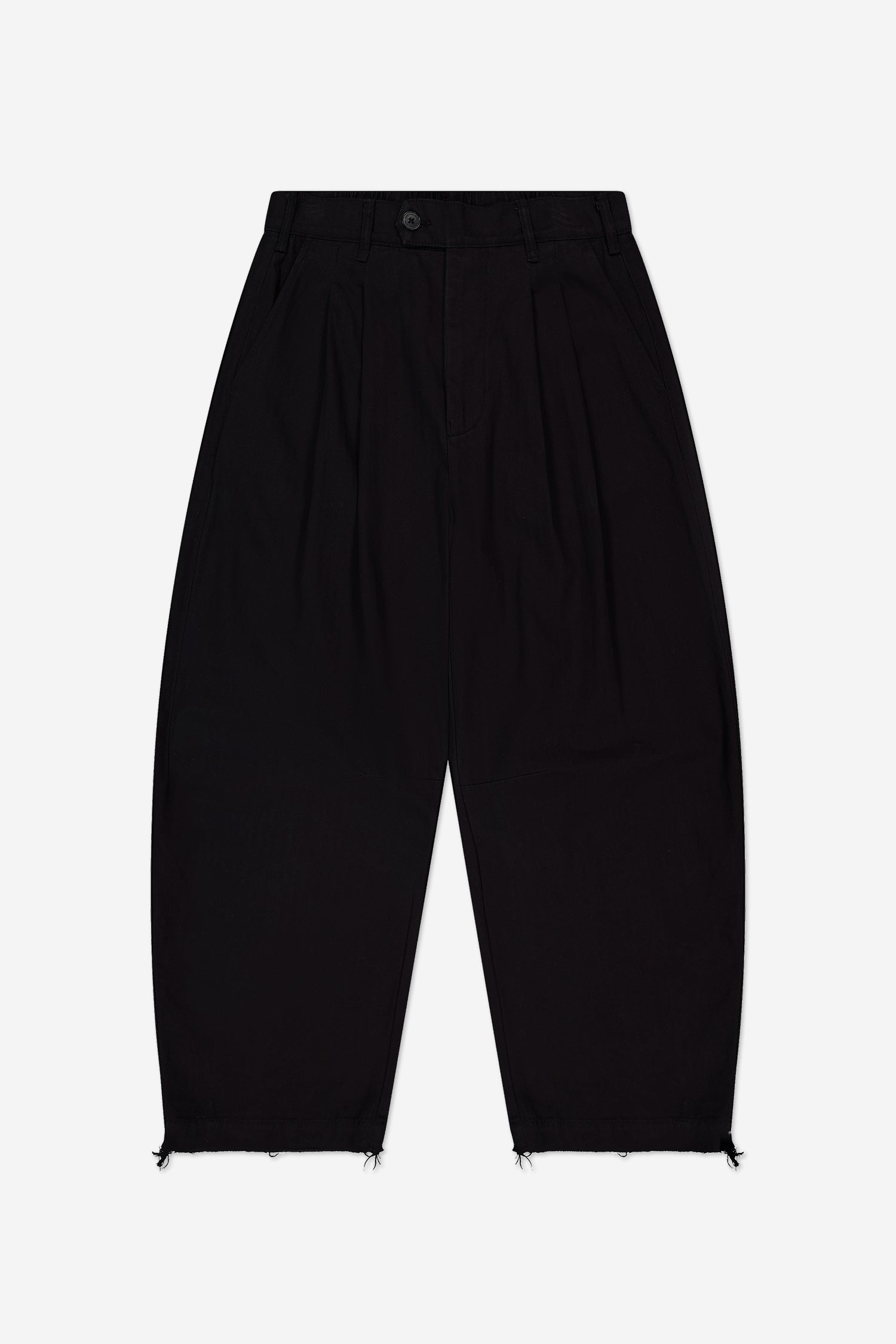 Dart-Knee Pleated Trousers