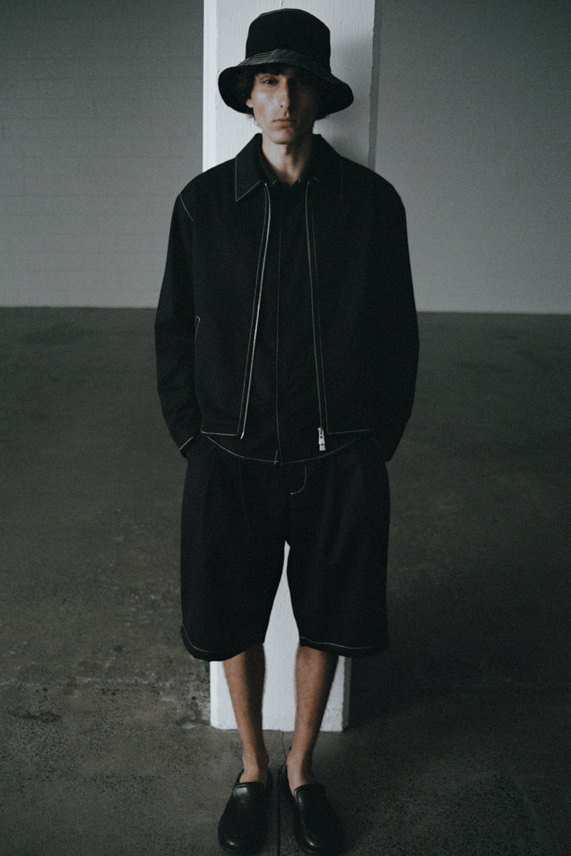 Double-Pleated Shorts