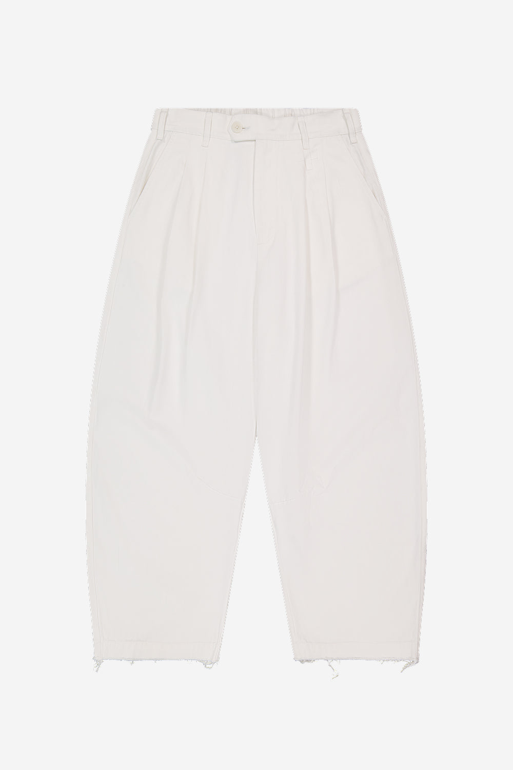 Dart-Knee Pleated Trousers