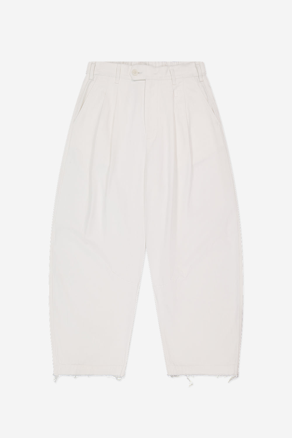 Dart-Knee Pleated Trousers