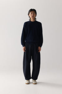 Dart-Knee Pleated Trousers