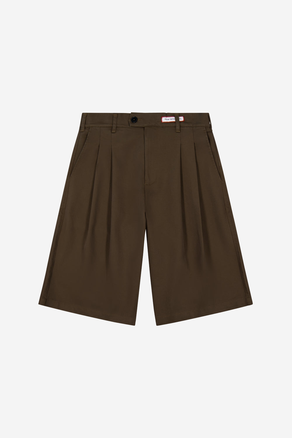 Double-Pleated Shorts