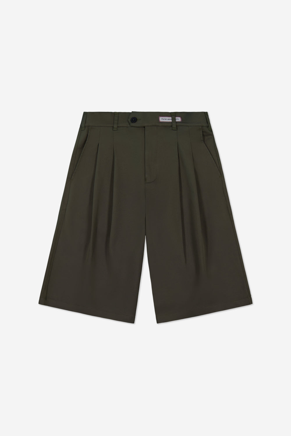 Double-Pleated Shorts