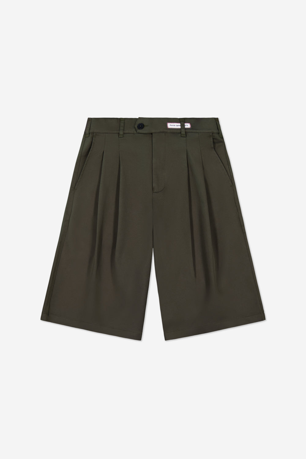 Double-Pleated Shorts