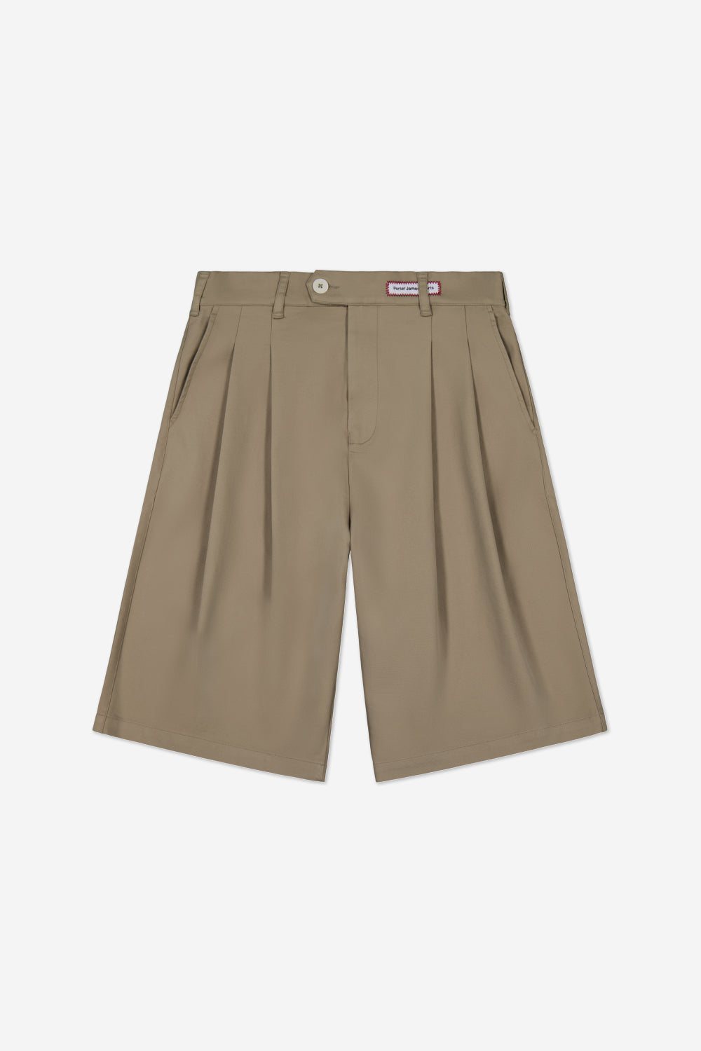 Double-Pleated Shorts