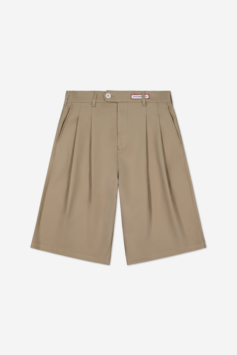 Double-Pleated Shorts