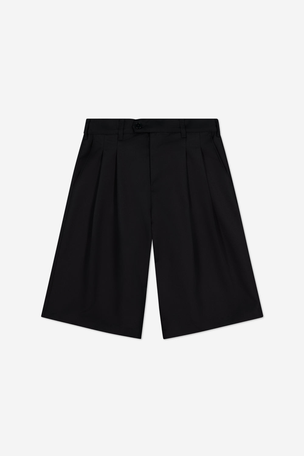 Double-Pleated Shorts