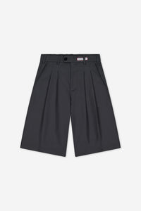 Double-Pleated Shorts