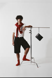 Double-Pleated Shorts