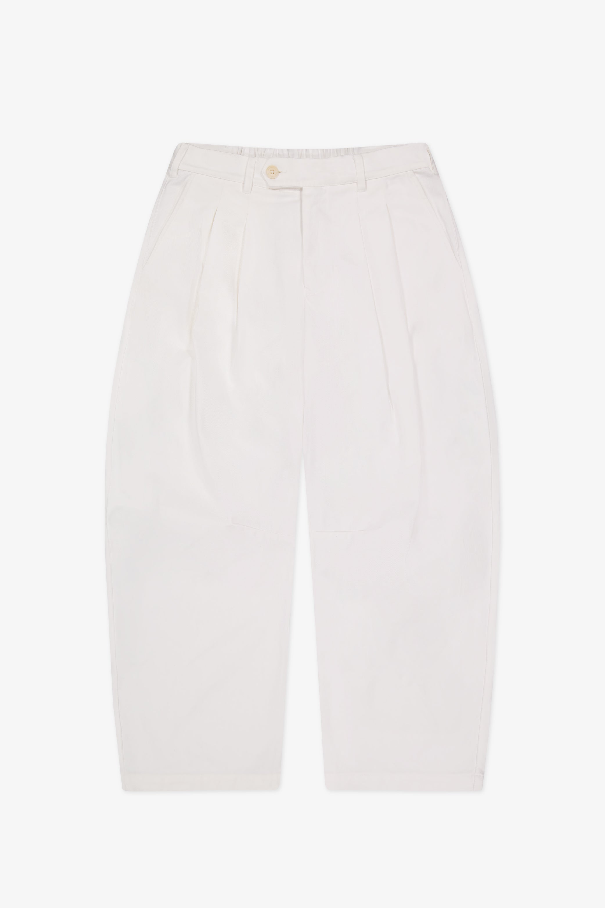 Dart-Knee Pleated Trousers