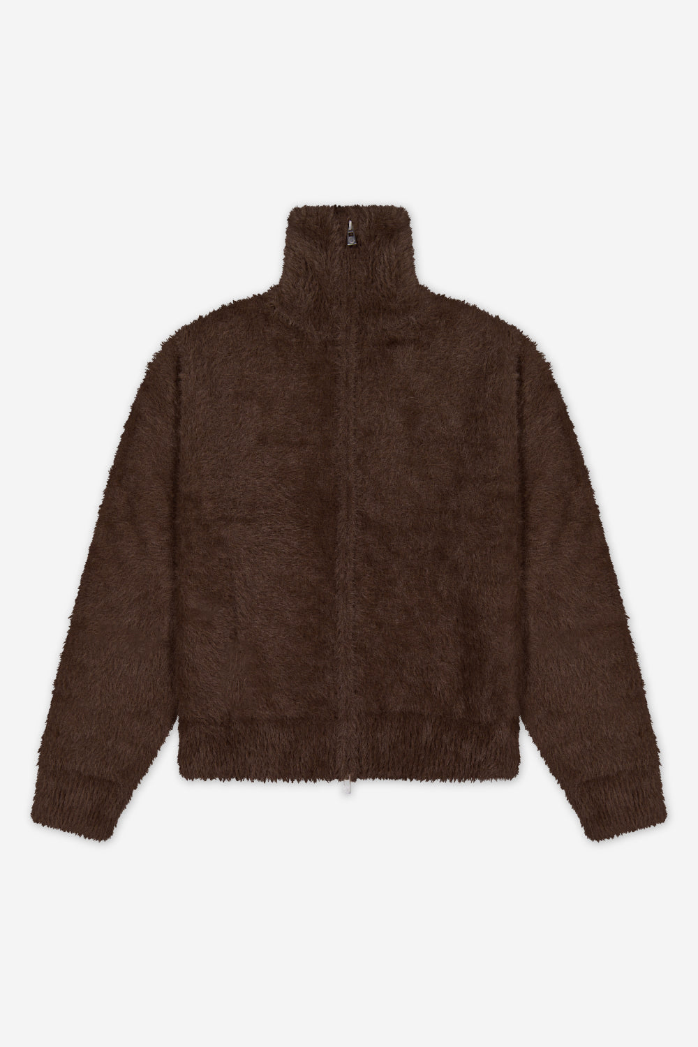 Brushed Knitted Zip-Up