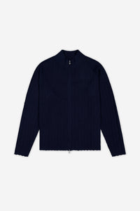 Zip-Up Drop Knit