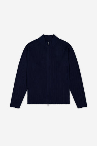 Zip-Up Drop Knit