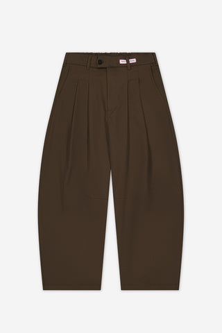 Dart-Knee Pleated Trousers