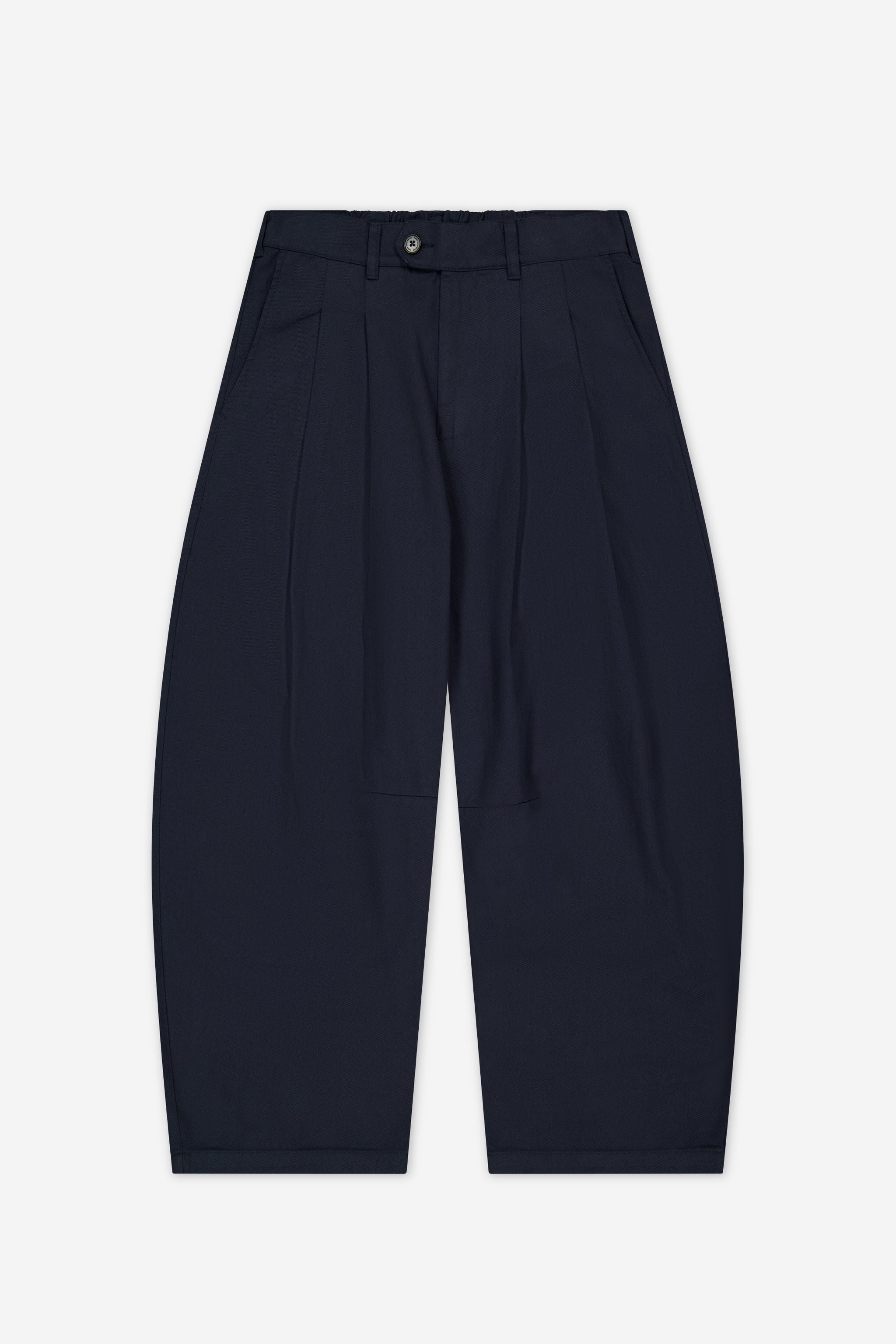 Dart-Knee Pleated Trousers