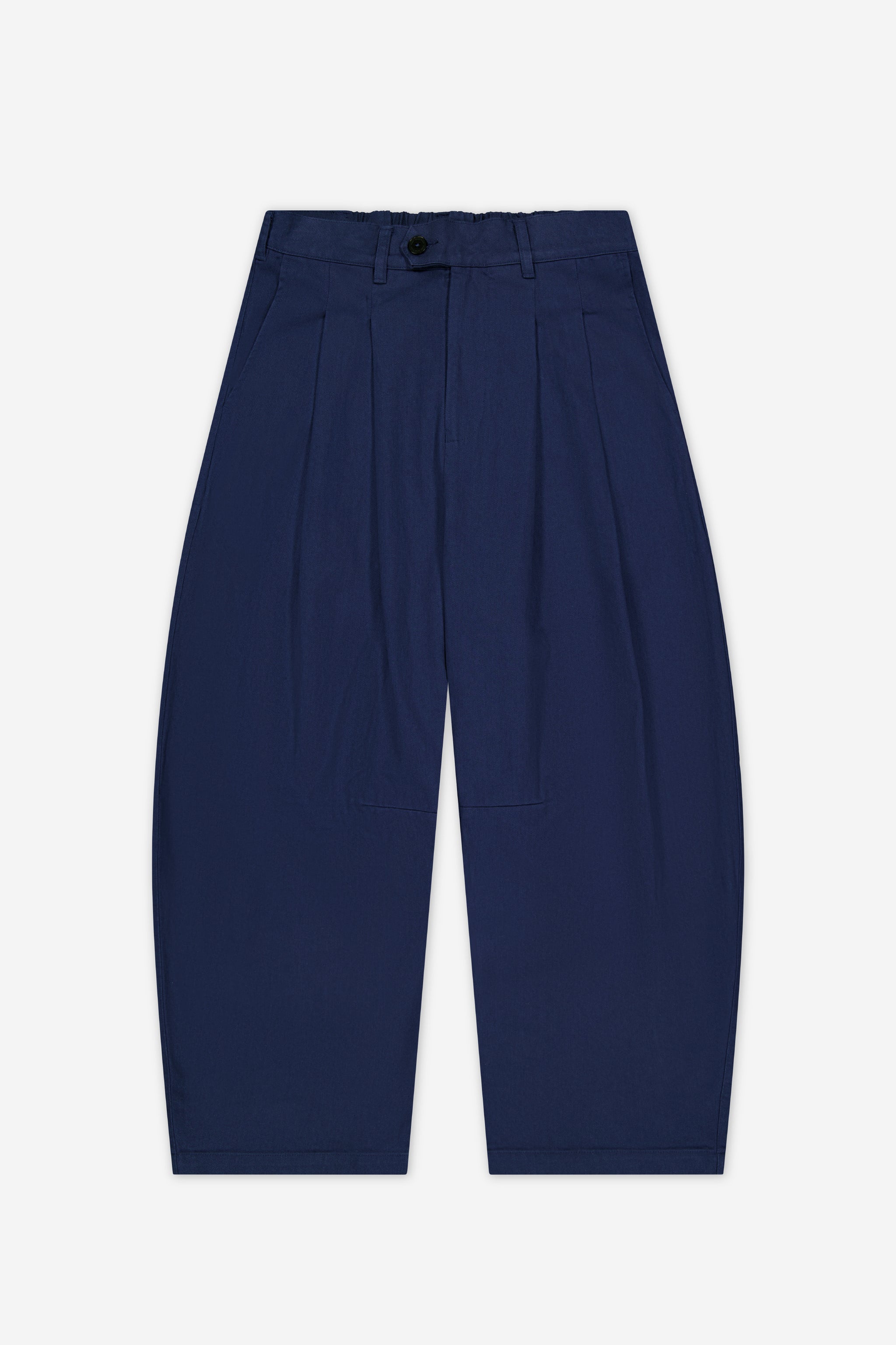 Dart-Knee Pleated Trousers