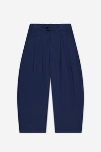 Dart-Knee Pleated Trousers