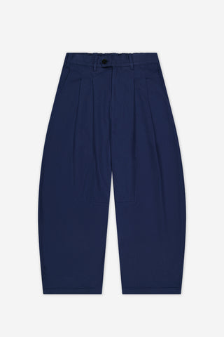 Dart-Knee Pleated Trousers