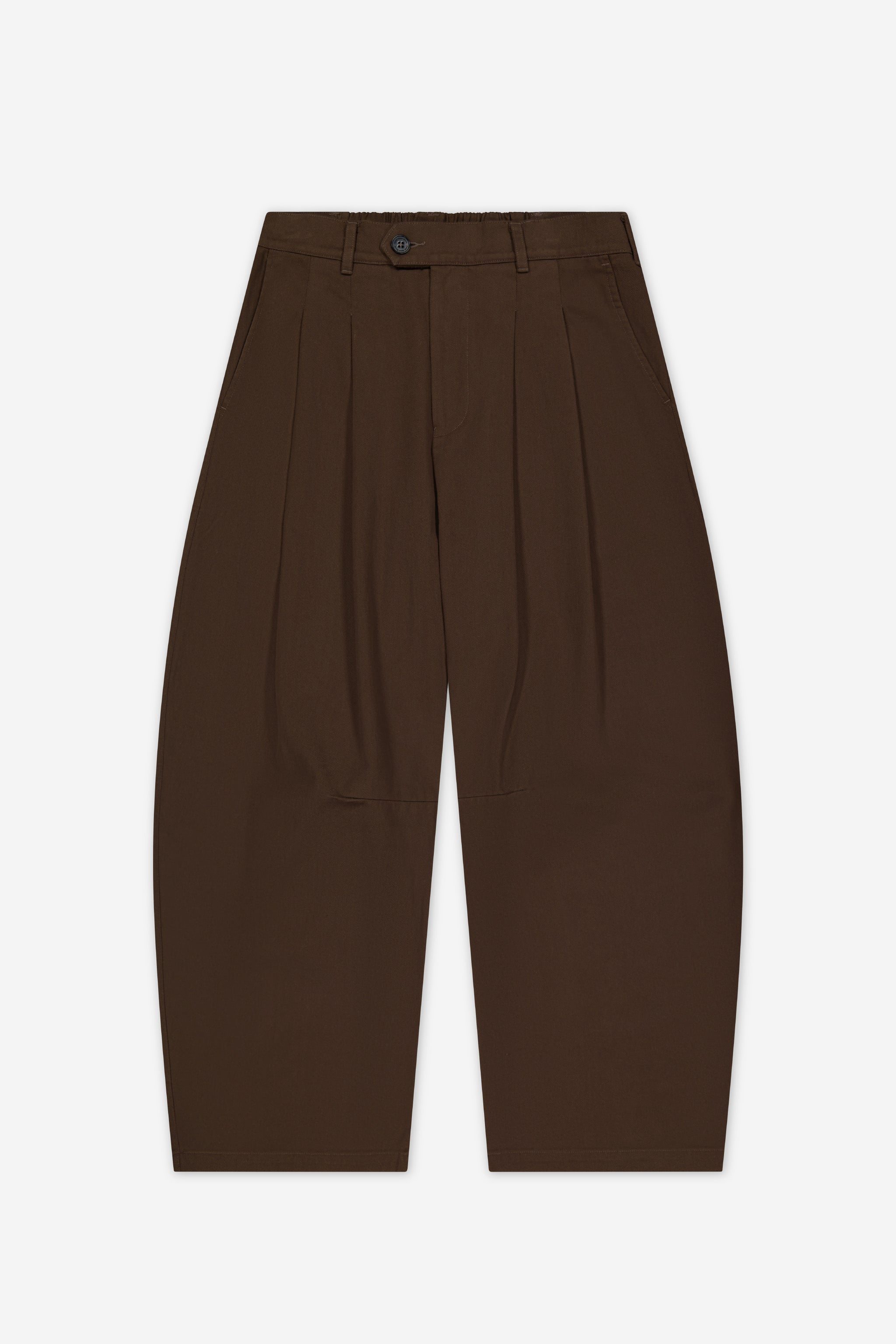 Dart-Knee Pleated Trousers