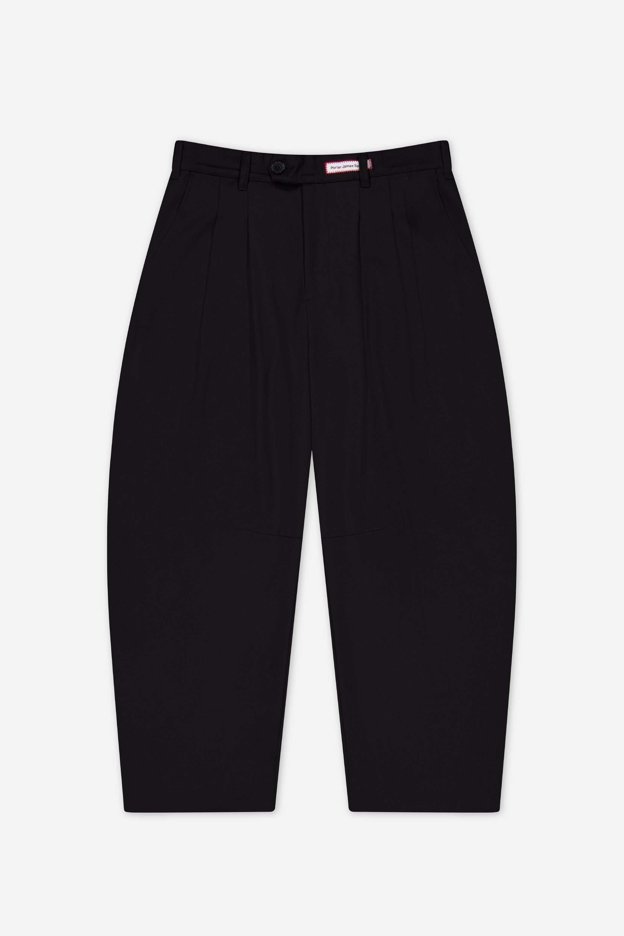 Dart-Knee Pleated Trousers