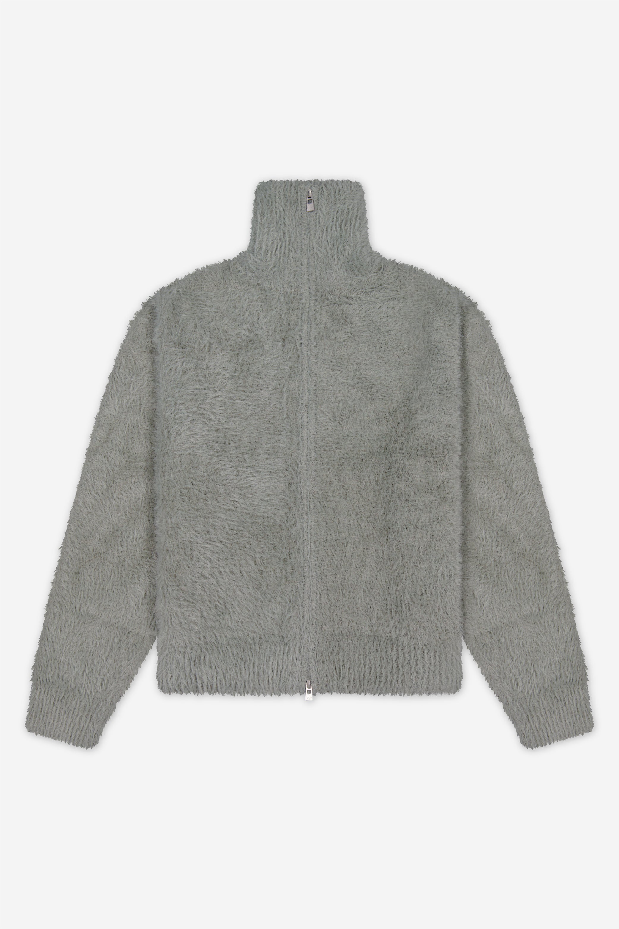 Brushed Knitted Zip-Up