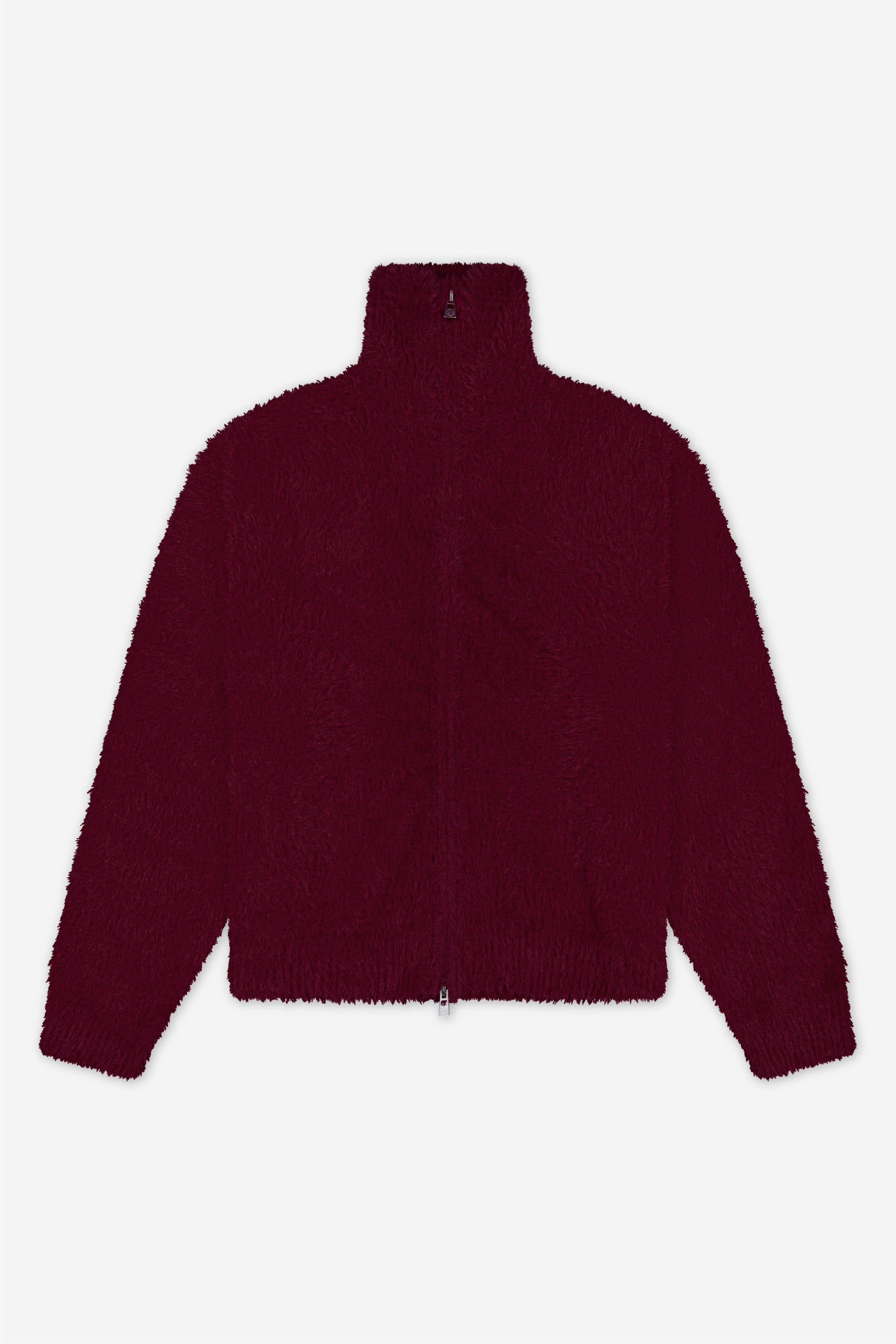 Brushed Knitted Zip-Up