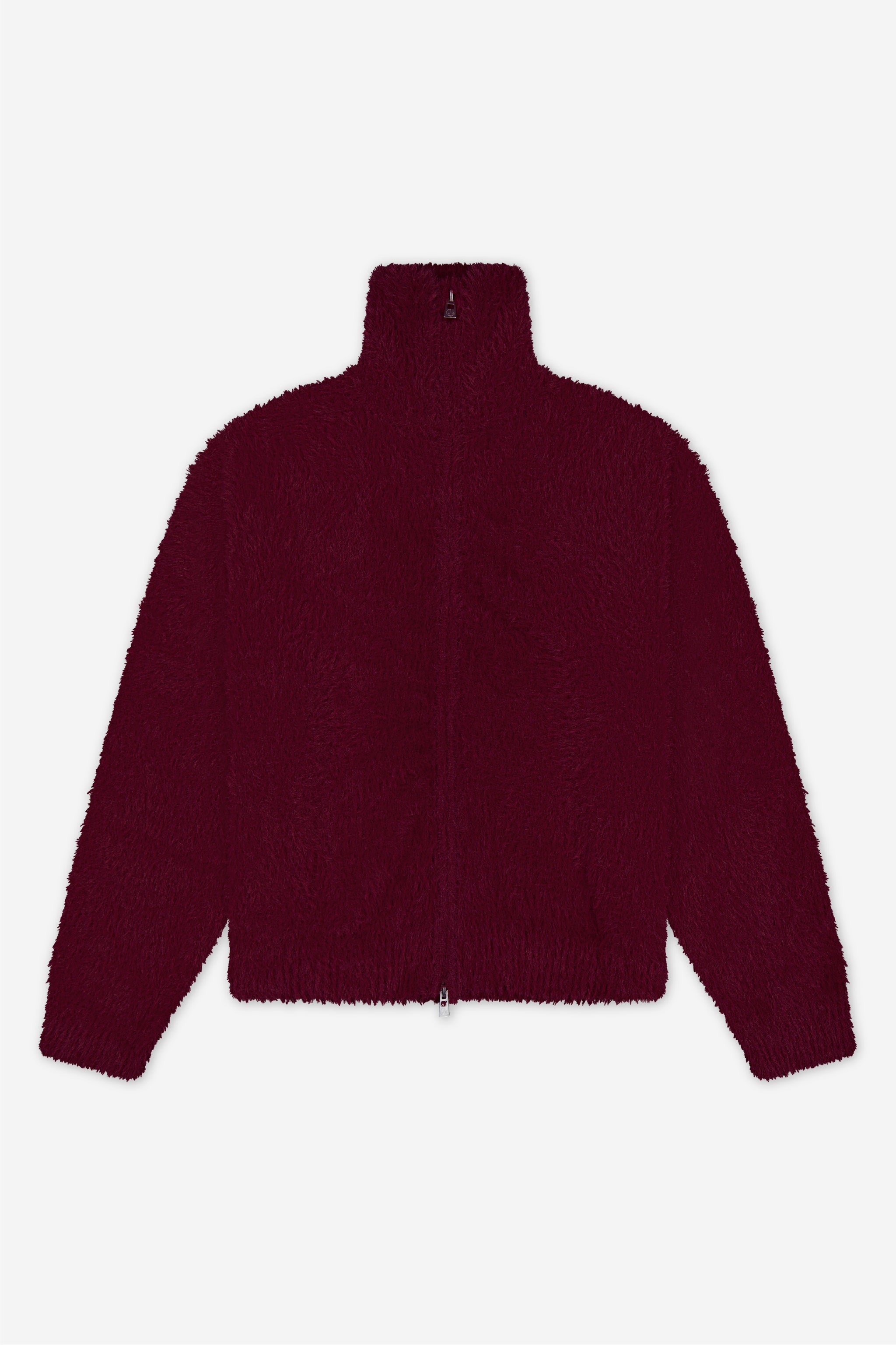 Brushed Knitted Zip-Up