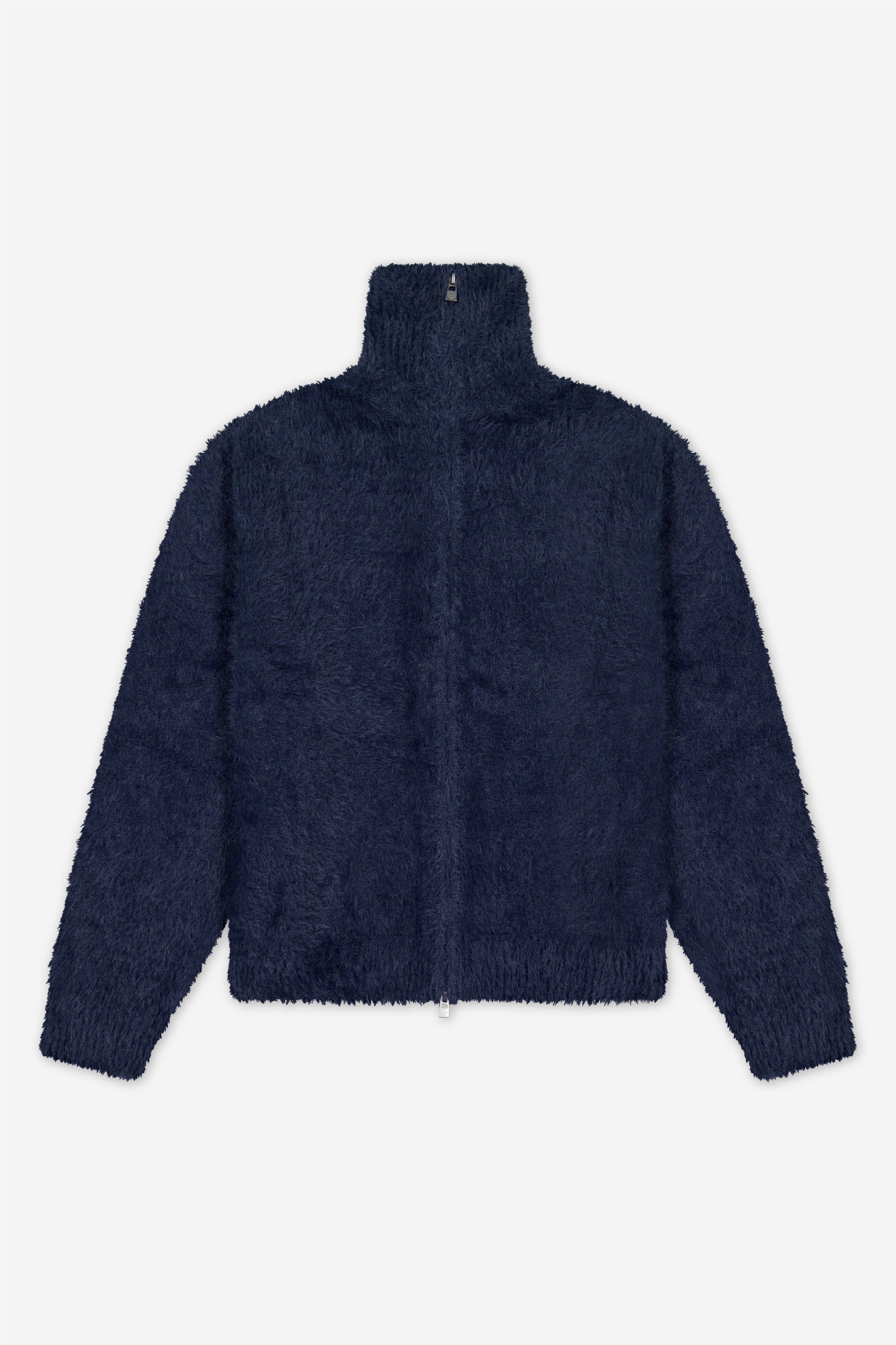 Brushed Knitted Zip-Up