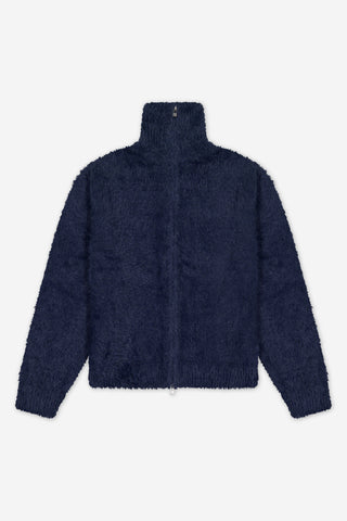 Brushed Knitted Zip-Up