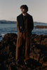 Dart-Knee Pleated Trousers