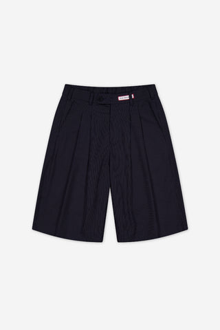 Double-Pleated Shorts