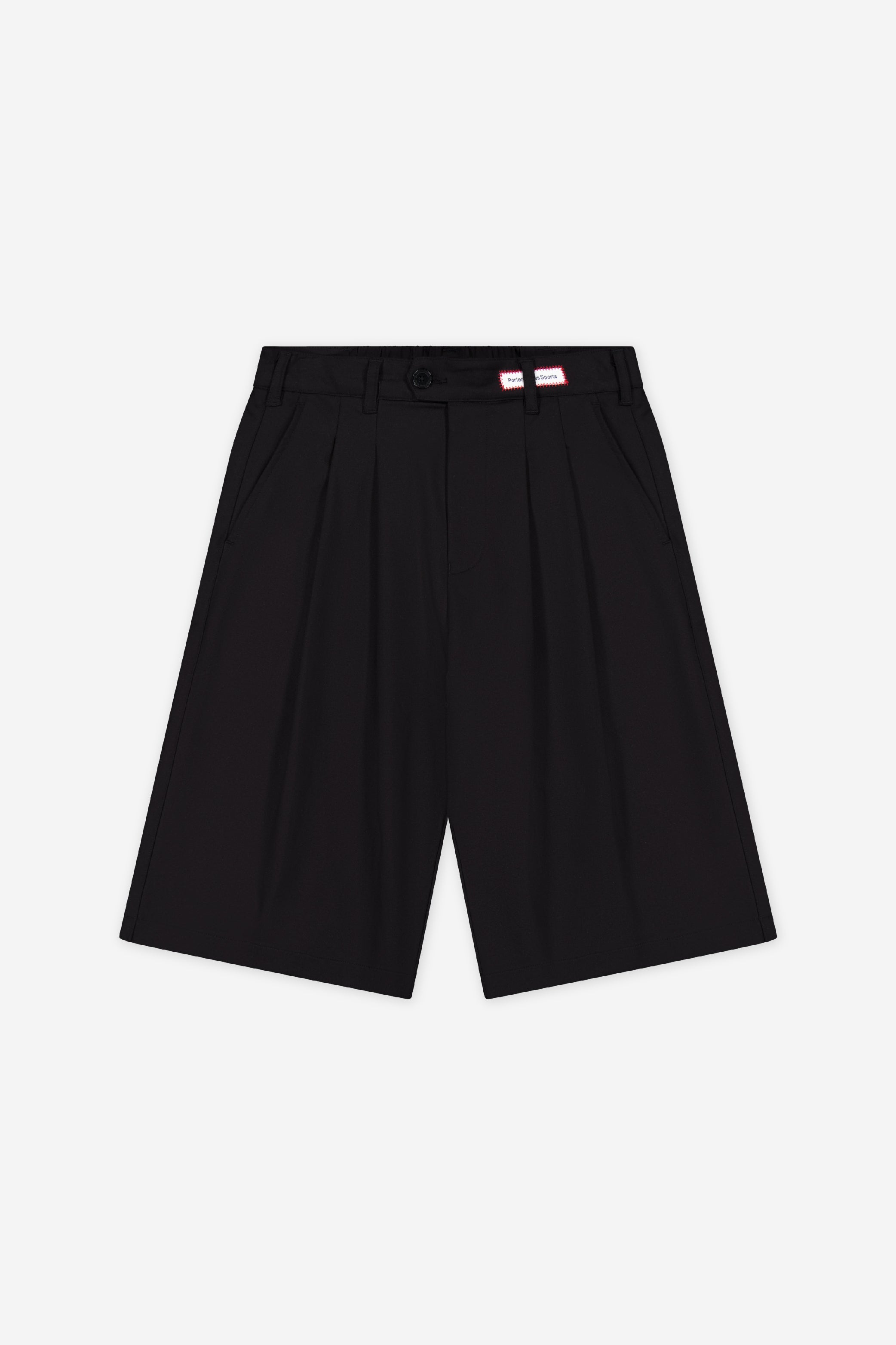 Double-Pleated Shorts