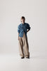 Dart-Knee Pleated Trousers