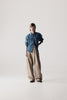 Dart-Knee Pleated Trousers