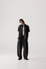 Dart-Knee Pleated Trousers