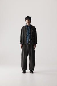Dart-Knee Pleated Trousers