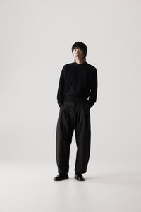 Dart-Knee Pleated Trousers