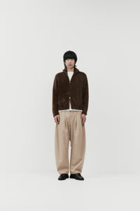 Dart-Knee Pleated Trousers