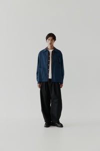 Dart-Knee Pleated Trousers
